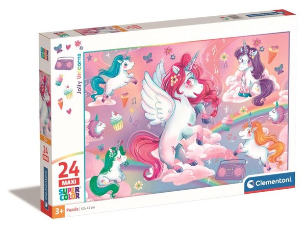 Puzzle Jolly Unicorns 24 elementy