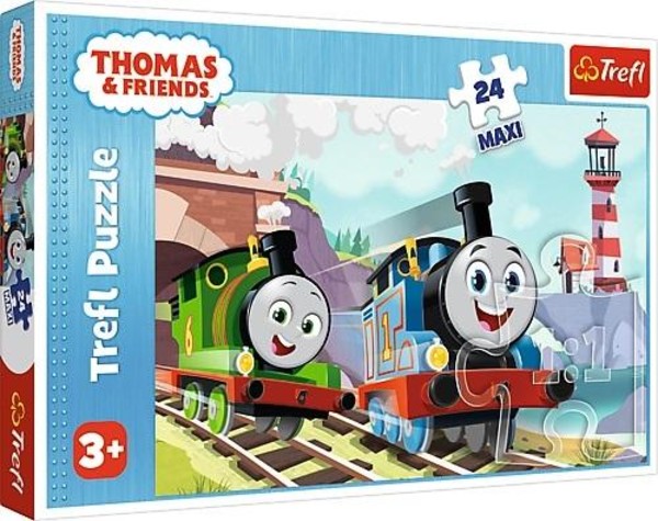 Puzzle Tomek i Percy na torach 24 elementy
