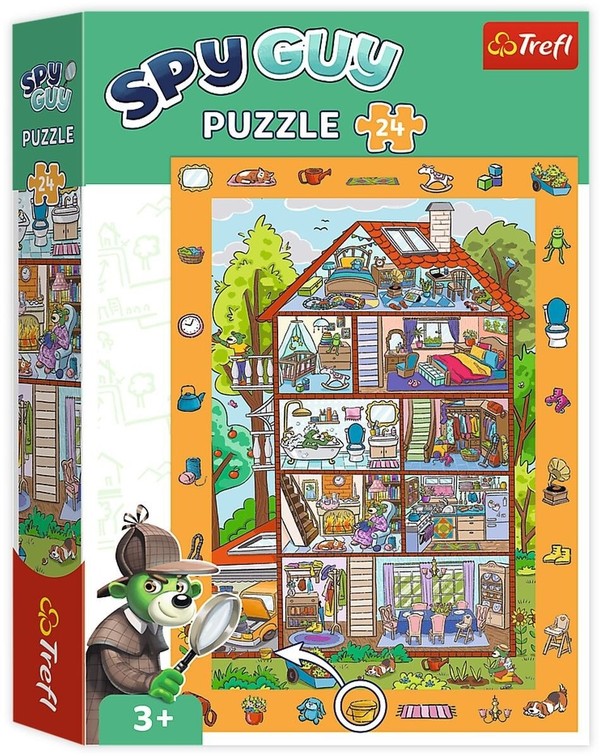 Puzzle Spy Guy W domu 24 elementy