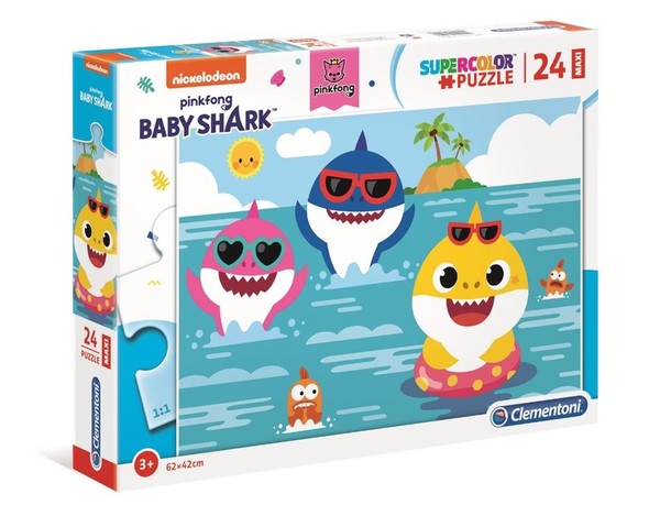 Puzzle Pinkfong Baby Shark Super Color 24 elementy