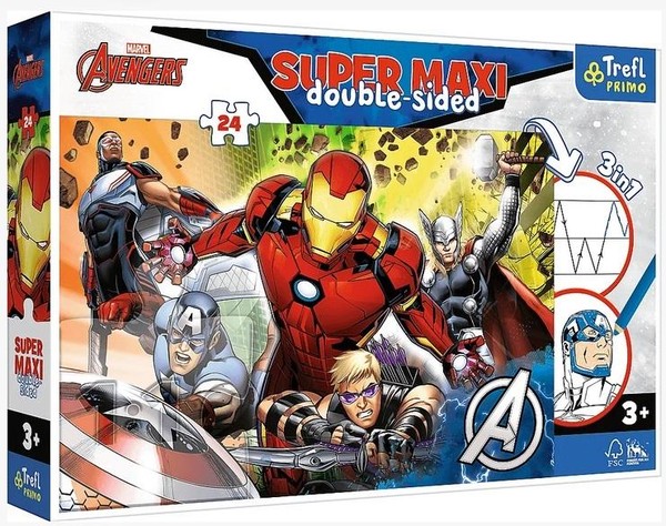 Puzzle Super Maxi Silni Avengersi 24 elementy