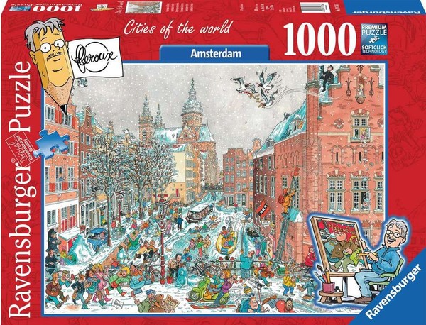 Puzzle Amsterdam zimą 1000 elementów