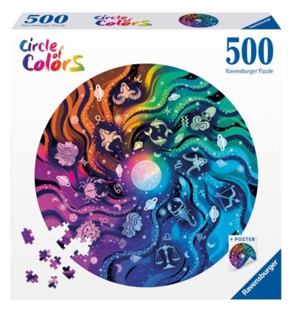 Puzzle Paleta kolorów Astronomia 500 elementów