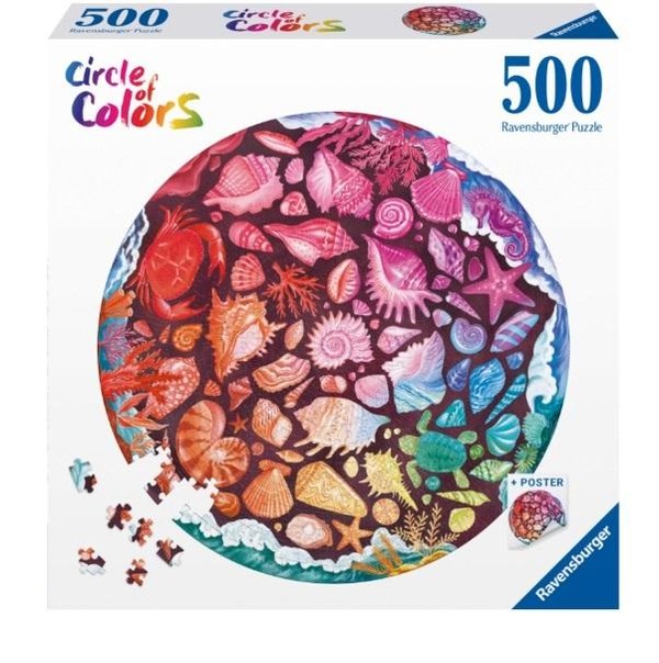 Puzzle Paleta kolorów Muszle 500 elementów
