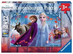 Puzzle Frozen II/Kraina Lodu - 2 x 12 elementów