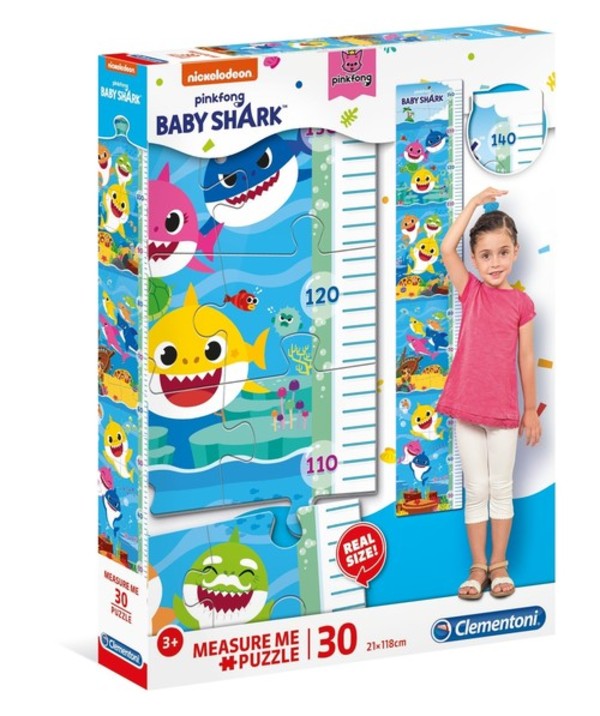 Puzzle Measure Me Baby Shark - 30 elementów