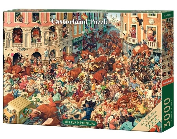 Puzzle Gonitwa byków w Pampelunie, Waldemar Kazak 3000 elementów