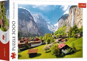 Puzzle Lauterbrunnen, Szwajcaria 3000 elementów