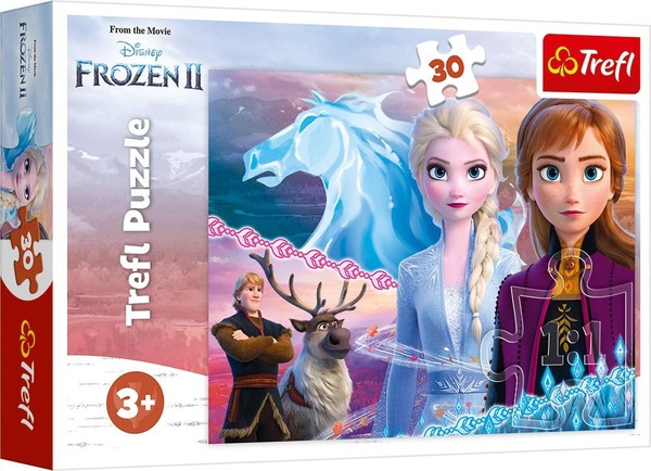 Puzzle Odwaga Sióstr Frozen 30 elementów