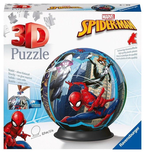 Puzzle 3D Kula Spiderman 72 elementy