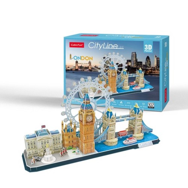 Puzzle 3D City Line London 107 elementów