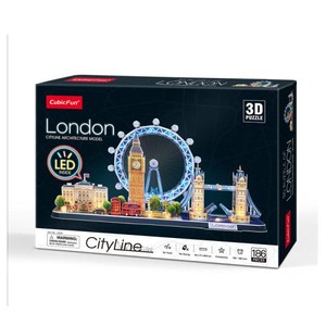 Puzzle 3D Londyn Cityline LED 186 elementów
