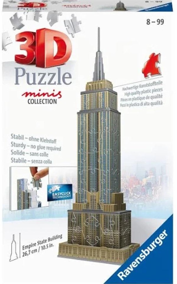 Puzzle 3D Mini budowle. Empire State Building 54 elementy