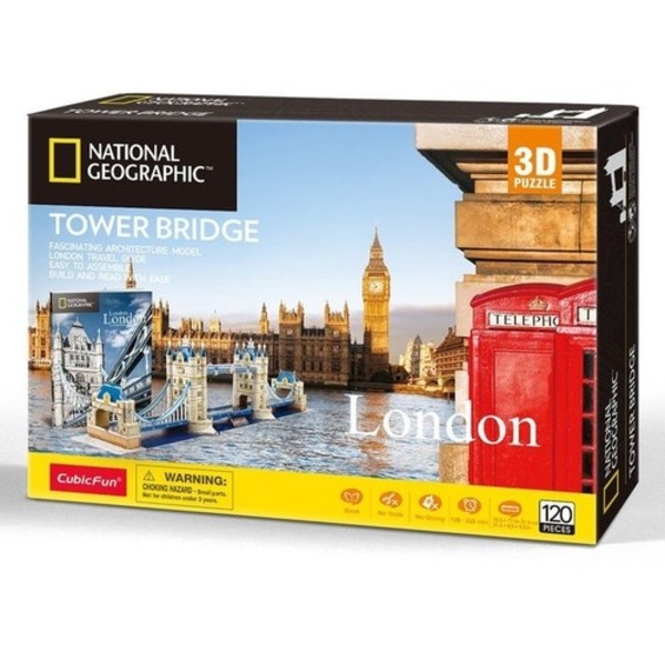 Puzzle 3D National Geographic Tower Bridge, Londyn 120 elementów