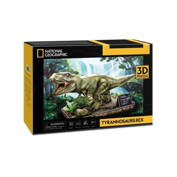 Puzzle 3D National Geographic T-Rex 52 elementy