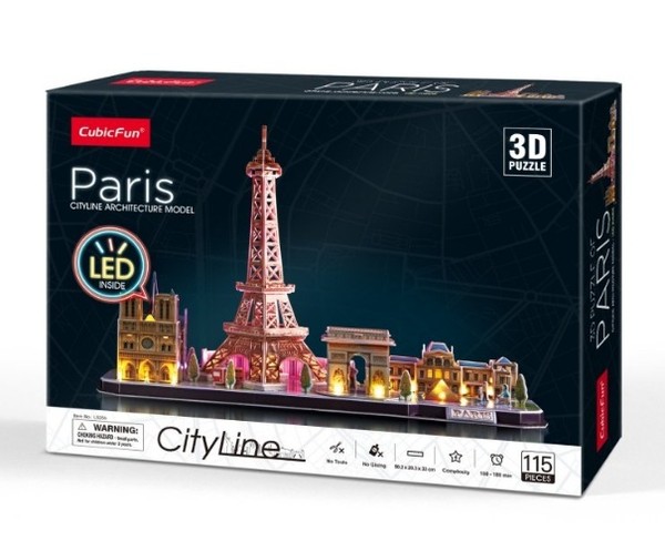 Puzzle 3D Paryż 115 elementów