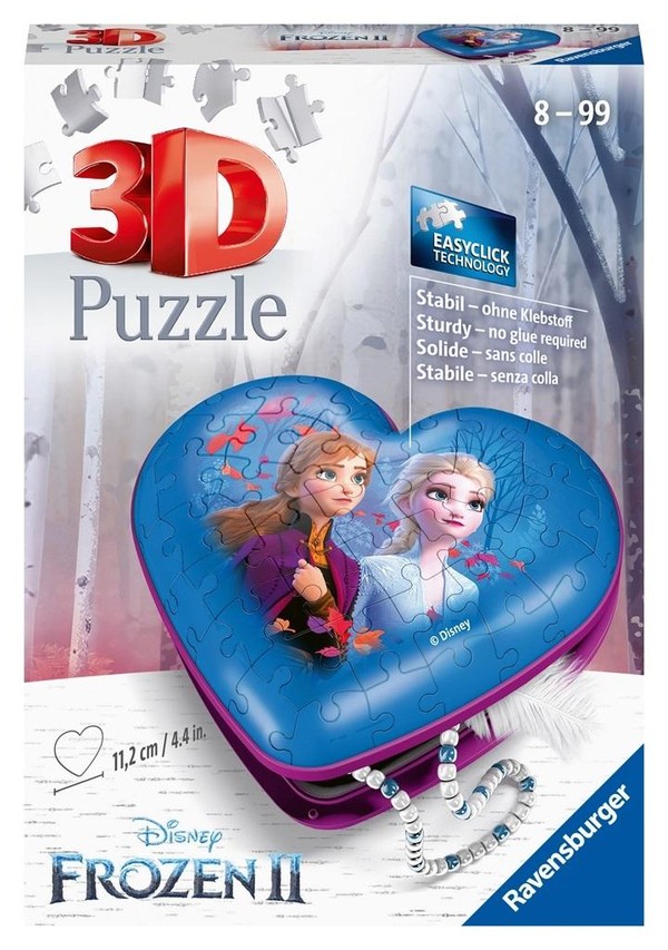 Puzzle 3D Serce Kraina Lodu 60 elementów