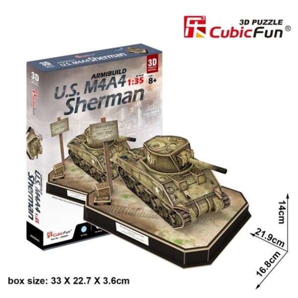 Puzzle 3D US M4A4 Sherman