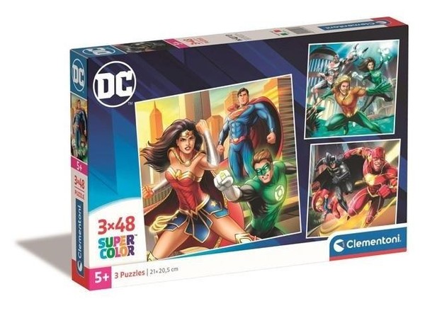 Puzzle DC Justice League 3x48 elementów