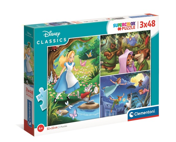 Puzzle Disney Classic Super Color 3x48 elementów