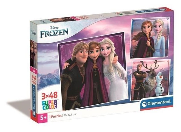 Puzzle Frozen 3x48 elementów