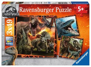 Puzzle Jurassic World 2 3x49 elementów