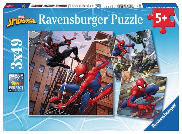 Puzzle 3x4l Spider Man w akcji