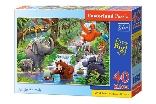 Puzzle Maxi Jungle Animals 40 elementów