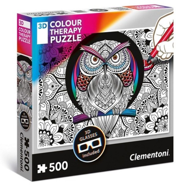 Puzzle Colour Therapy Sowa 500 elementów
