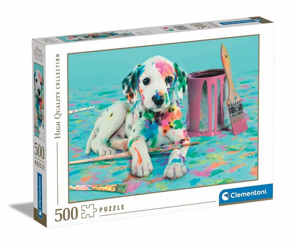 Puzzle Dalmatyńczyk z farbami 500 elementów