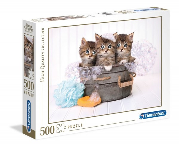 Puzzle Kittens and Soap - 500 elementów