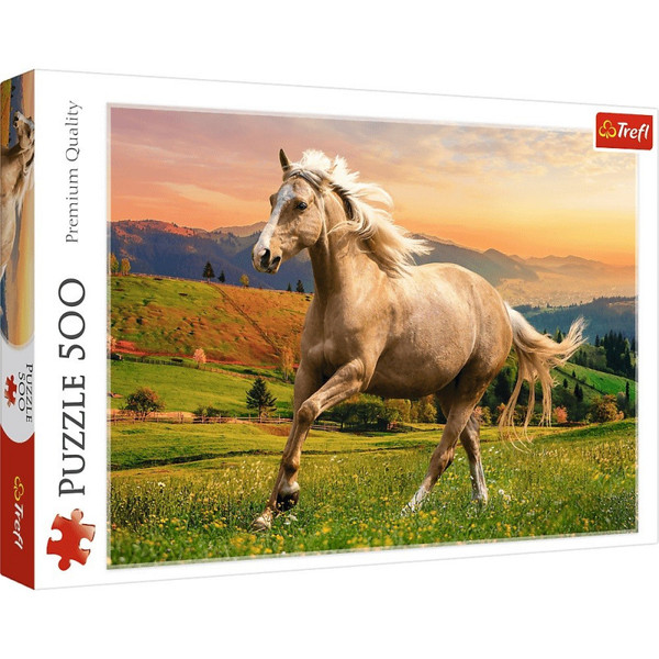Puzzle Galop w popołudniowym słońcu 500 elementów | Sklep Gandalf.com.pl