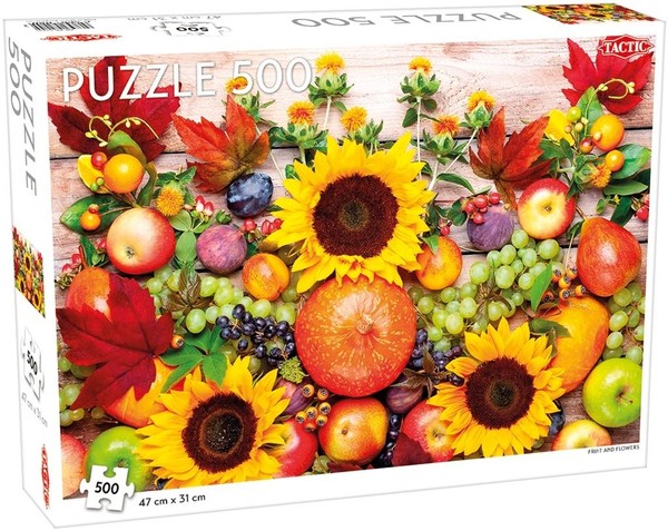Puzzle Owoce i kwiaty 500 elementów