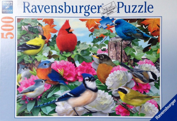 Puzzle Ogrodowe ptaki