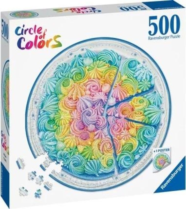 Puzzle Paleta kolorów: Ciacho 500 elementów