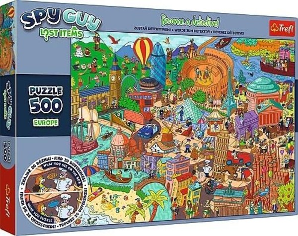 Puzzle Spy Guy Europa 500 elementów