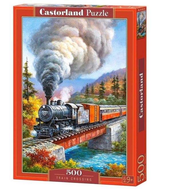 Puzzle Train Crossing 500 elementów