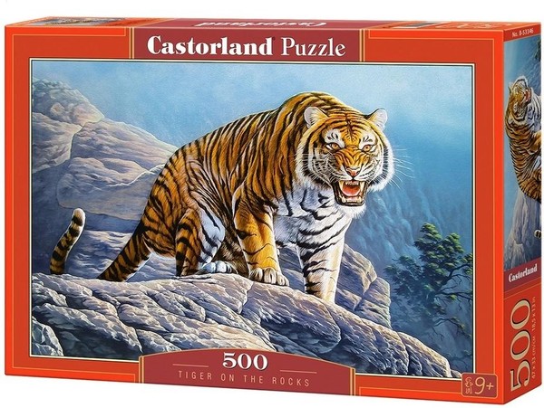 Puzzle Tygrys na skałach 500 elementów