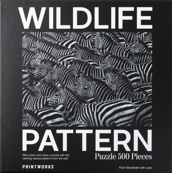 Puzzle Wildlife Pattern Zebra 500 elementów