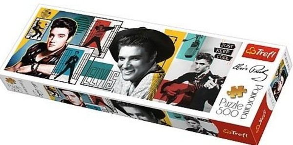 Puzzle Panorama Panorama Elvis Presley kolaż 500 elementów