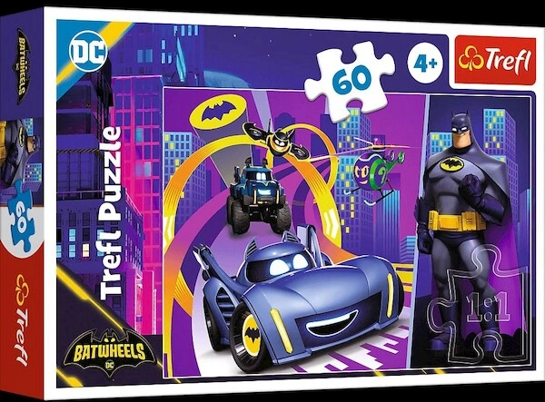 Puzzle Batman i jego pojazdy 60 elementów