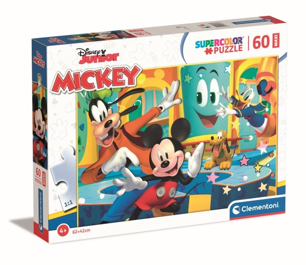 Puzzle Maxi Super Color Mickey 60 elementów