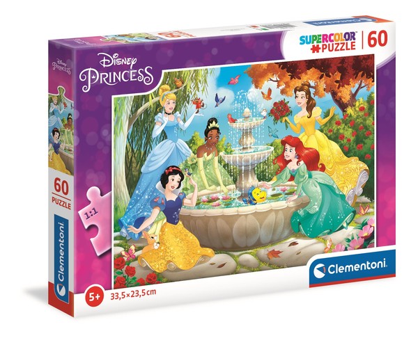 Puzzle SuperColor Księżniczki Disney 60 elementów