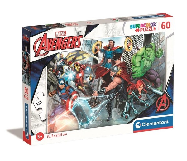 Puzzle Super Color Marvel Avengers 60 elementów