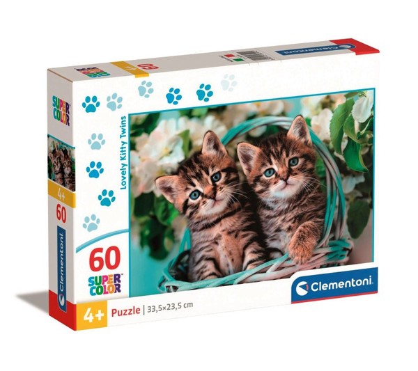 Puzzle Lovely Kitty Twins 60 elementów