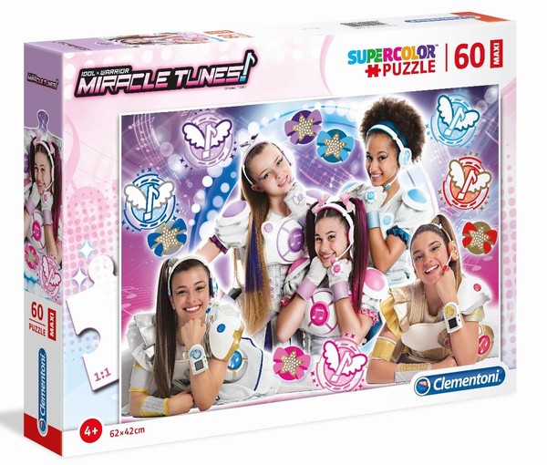Puzzle Super Kolor Idol × Warrior Miracle Tunes Maxi 60 elementów
