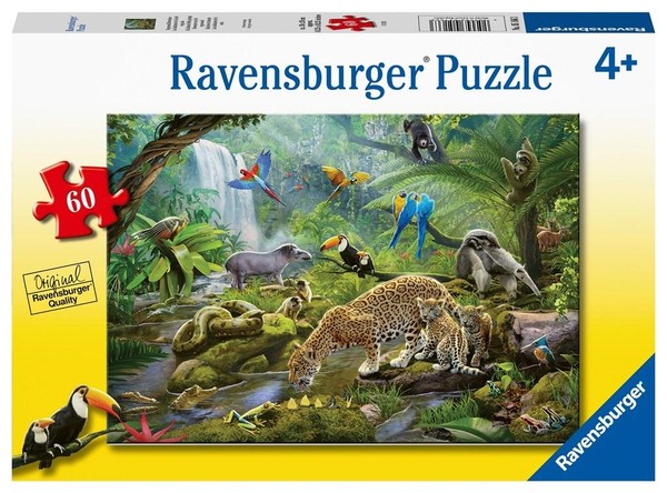 Puzzle Zwierzęta z lasu tropikalnego 60 elementów