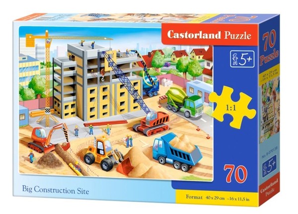 Puzzle Duży plac budowy 70 elementów