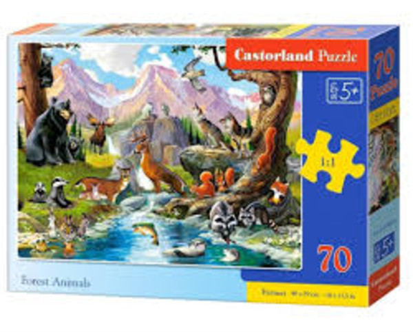 Puzzle Forest Animals 70 elementów