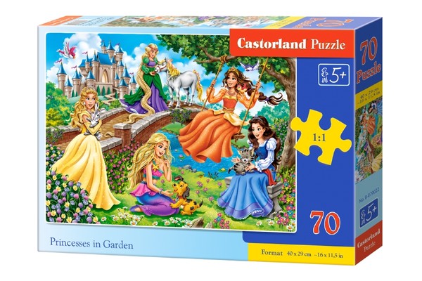 Puzzle Księżniczki w ogrodzie - 70 elementów